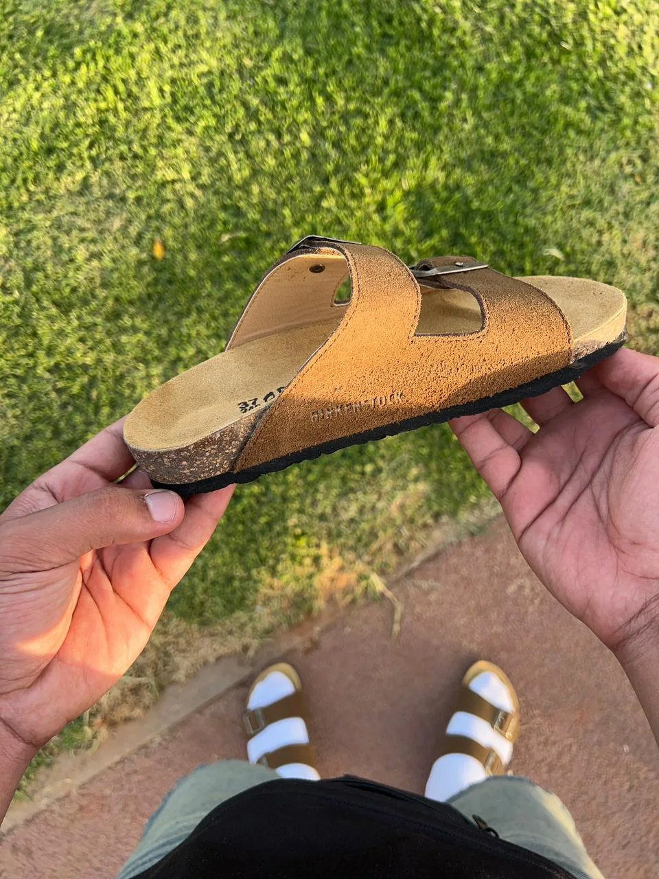 sandal arizona birkenstock camel