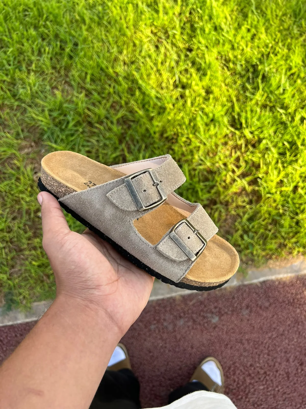 pack 2 sandal beige taupe