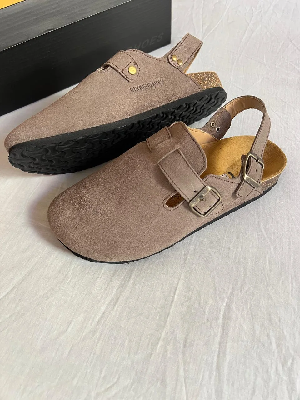 tokyo birkenstoks taupe