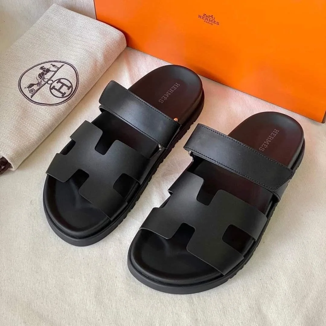Hermes sandal black
