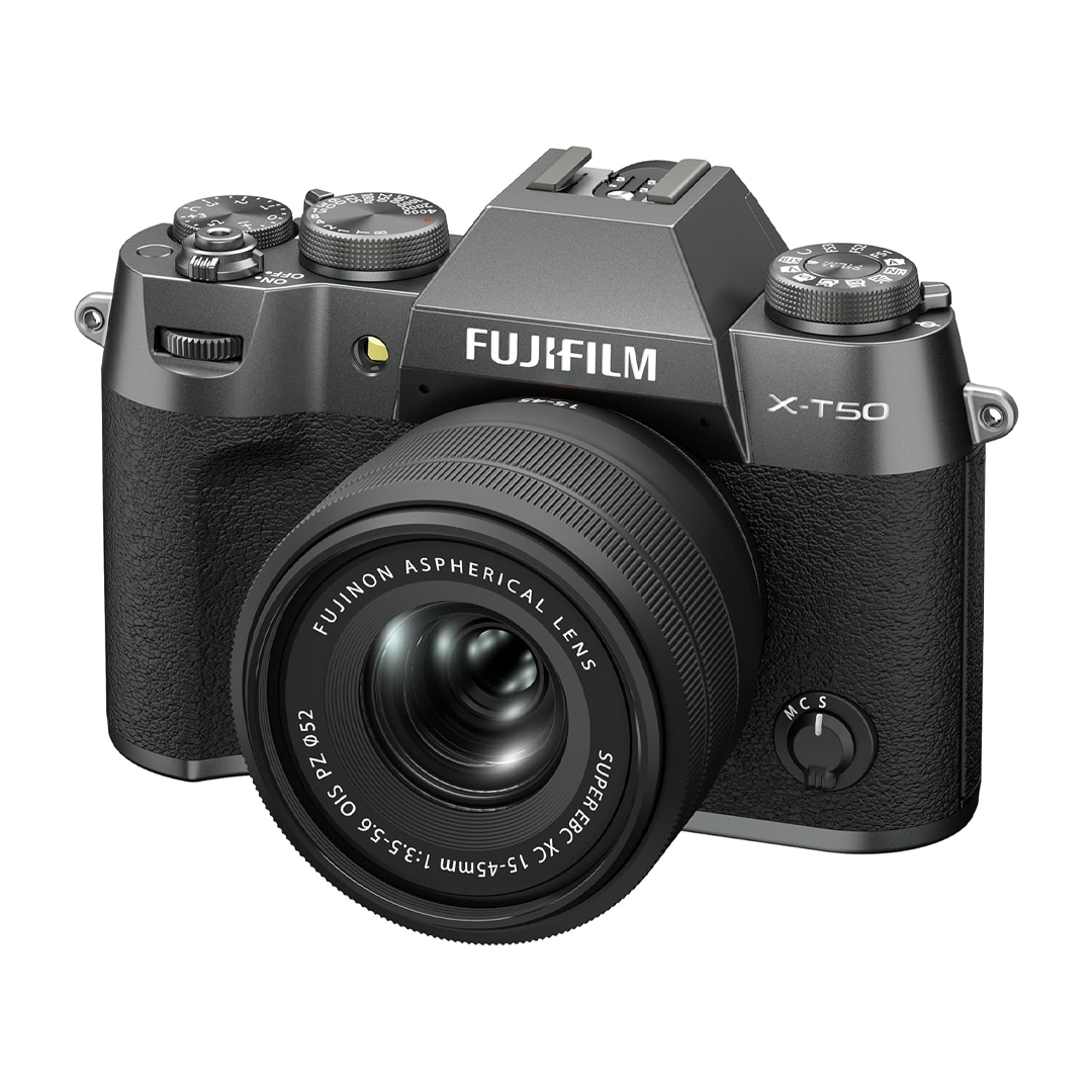 FUJIFILM X-T50 Mirrorless Camera | 40.2MP Sensor | XC15-45mm Kit | 438 Grams
