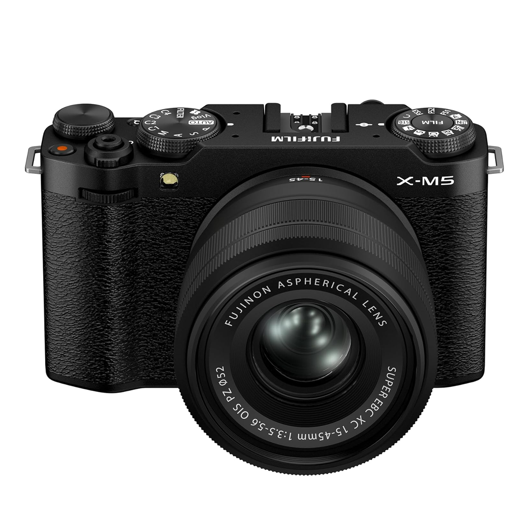 FUJIFILM X-M5 Mirrorless Camera | 26.1MP X-Trans Sensor Kit | XC15-45mm OIS PZ Lens | 2.1 Pounds