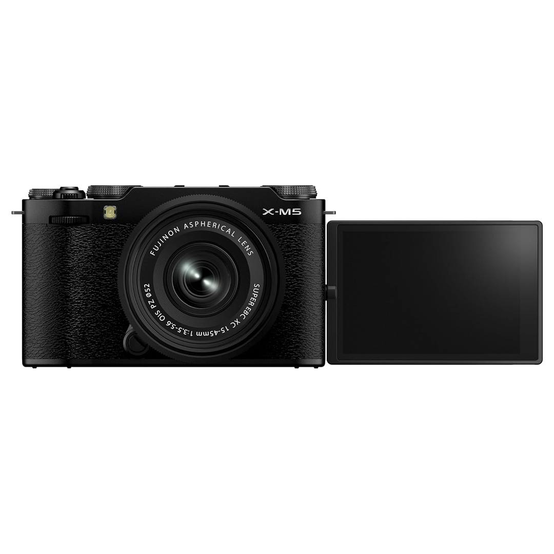 FUJIFILM X-M5 Mirrorless Camera | 26.1MP X-Trans Sensor Kit | XC15-45mm OIS PZ Lens | 2.1 Pounds