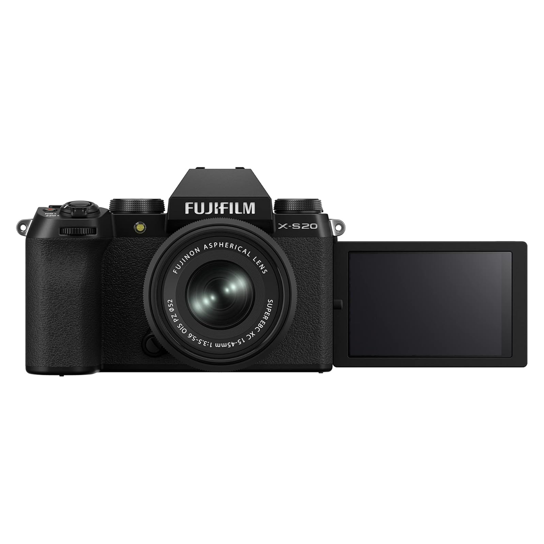 FUJIFILM X-S20 Mirrorless Camera | XC15-45mm Lens Kit | 26.1MP & 7-Stop IBIS | 1.1 Pounds