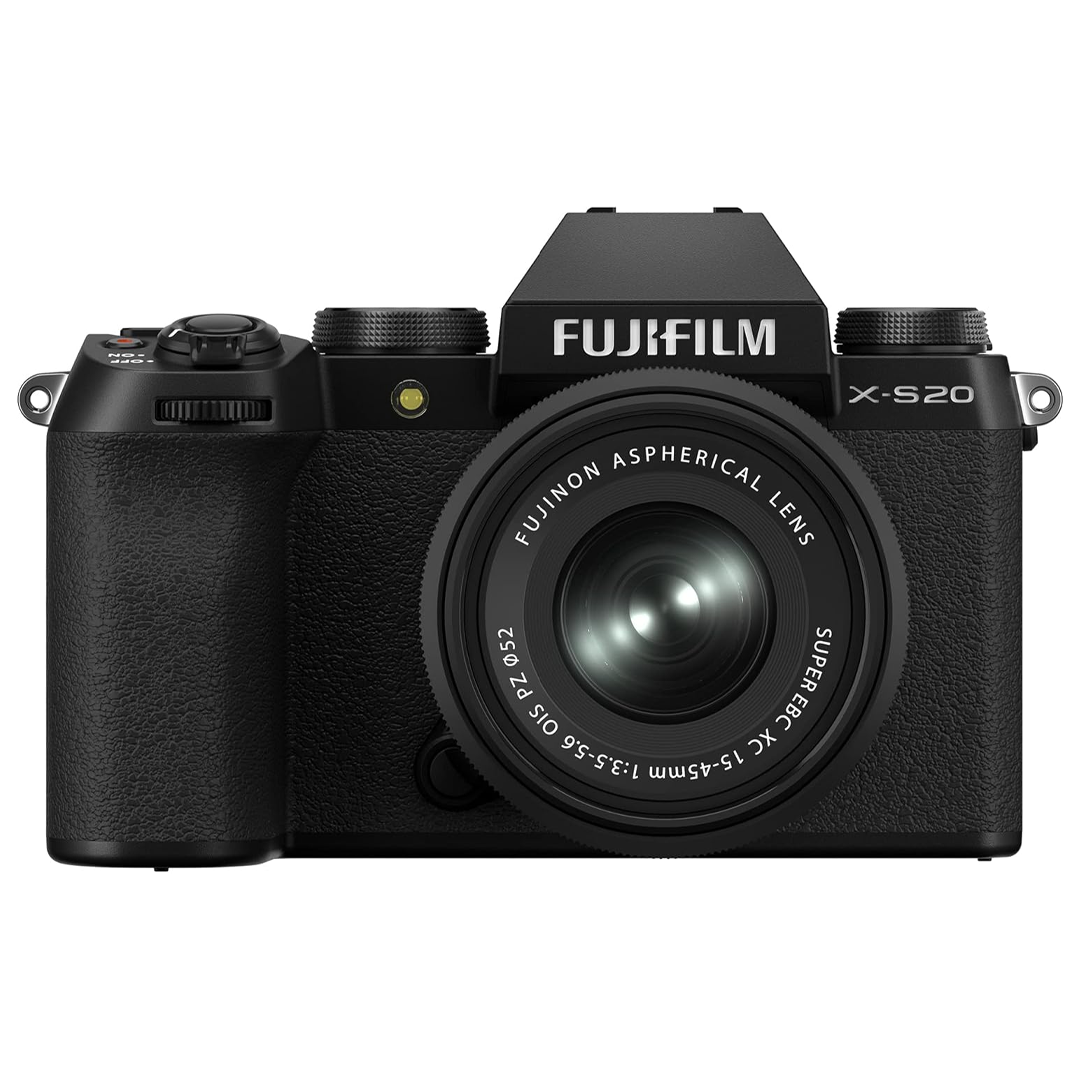 FUJIFILM X-S20 Mirrorless Camera | XC15-45mm Lens Kit | 26.1MP & 7-Stop IBIS | 1.1 Pounds