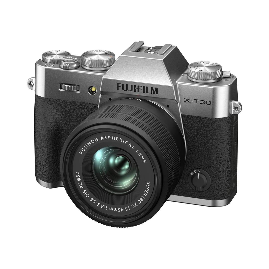 FUJIFILM X-T30 II Mirrorless Camera | 26.1MP Sensor & 4K Video | XC 15-45mm Lens | 378 Grams