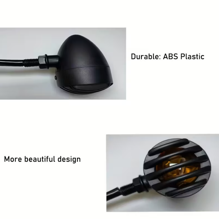 Clignotants V2 (une paire) [Noir rayé]