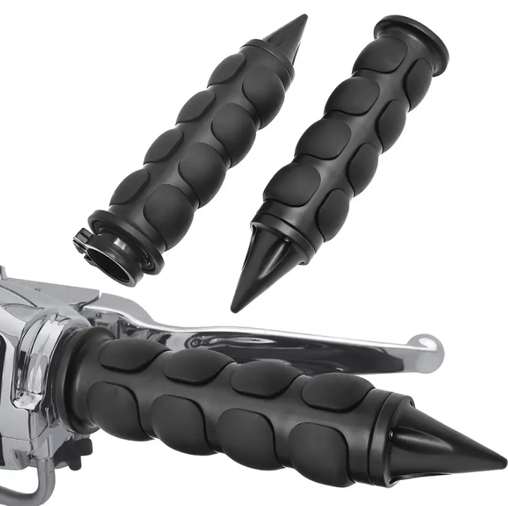 Poignées de guidon vintage noires - 25mm [noir]