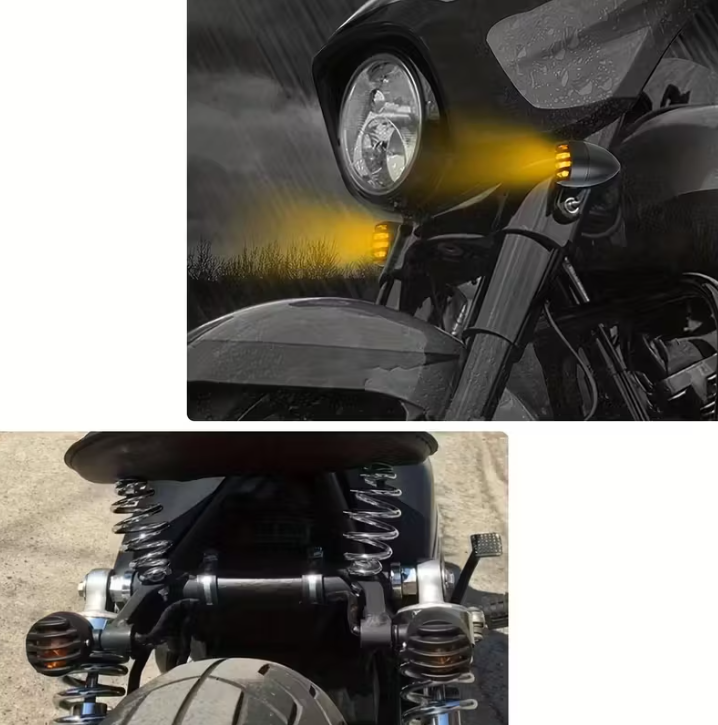 Clignotants V2 (une paire) [Noir rayé]