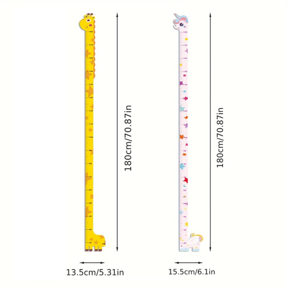 Règle de hauteur - Licorne rose