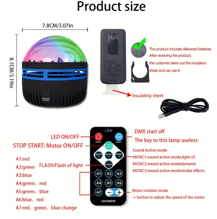 Projecteur LED Aurora USB