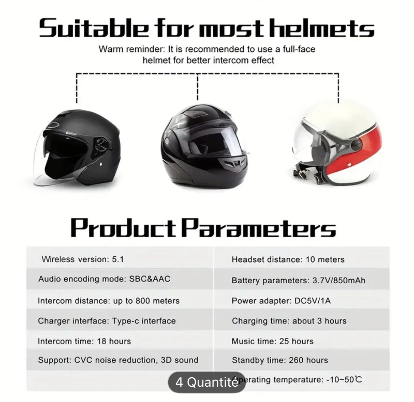 2 pieces Intercoms EJEAS V6 Pro Plus