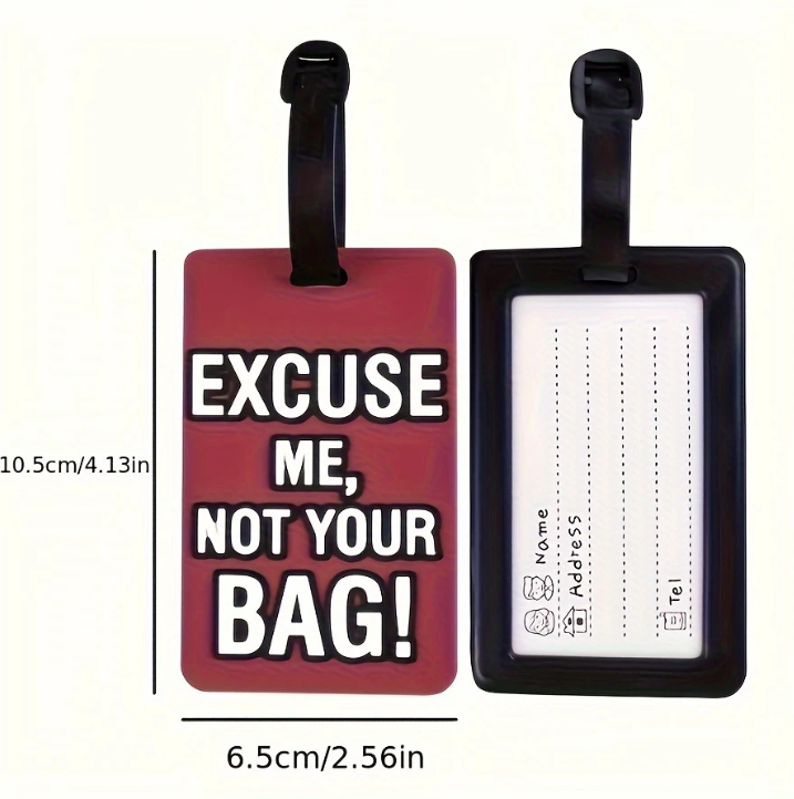 1 pièce - Badge de valise humoristiques 