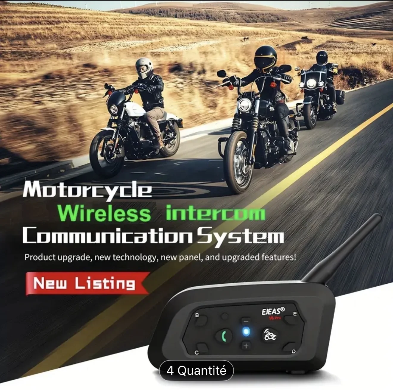 2 pieces Intercoms EJEAS V6 Pro Plus