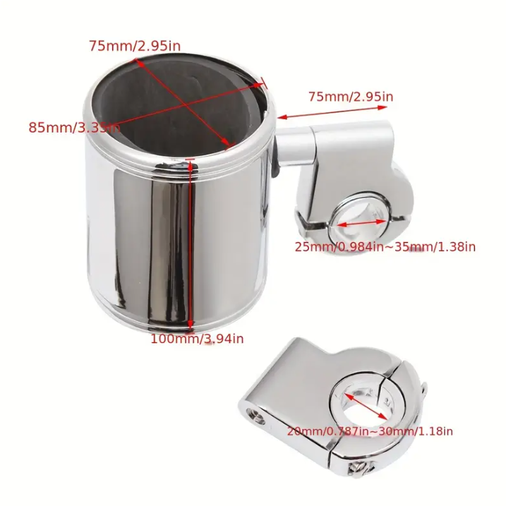 Porte gobelet en plastique ABS [Argent]