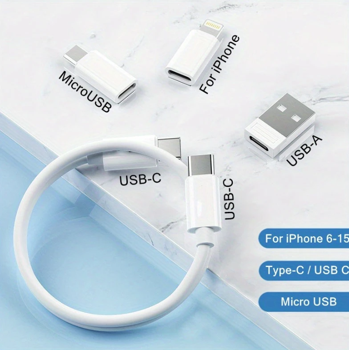 Kit de Câble Adaptateur Convertisseur OTG 5 en 1