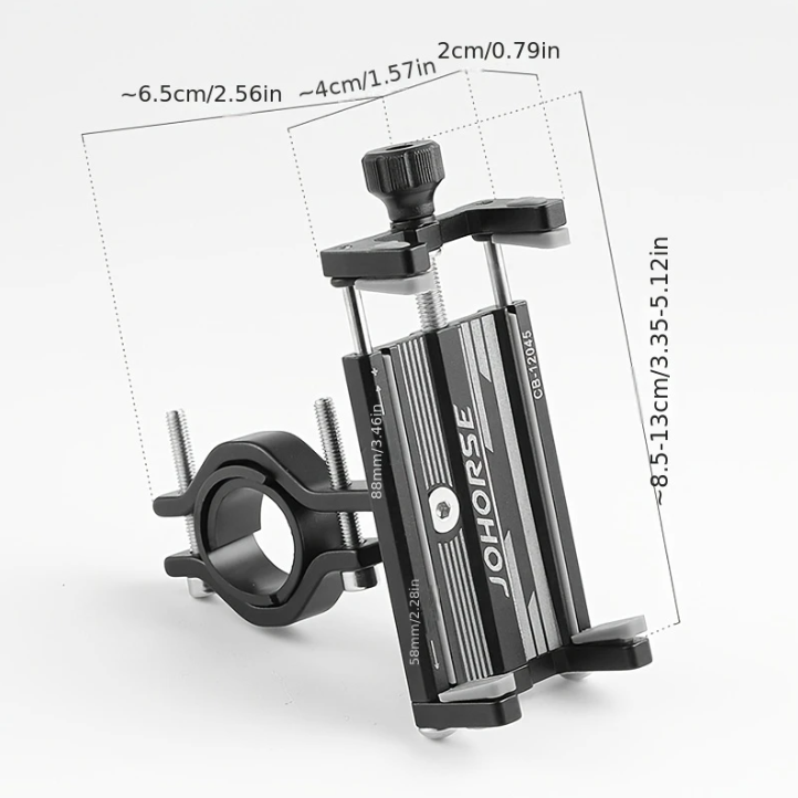 Support de Téléphone pour Moto en Alliage d'Aluminium