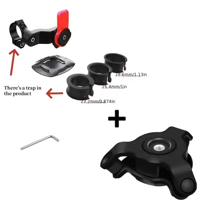 Quad Lock - Support de téléphone avec système anti vibrations