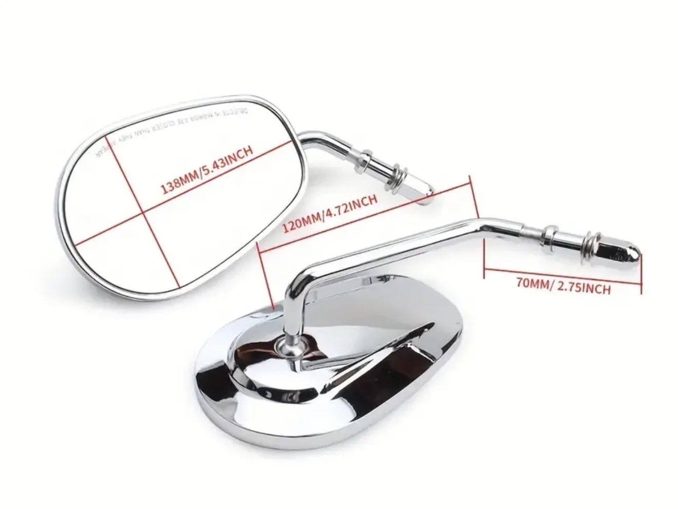 Retroviseurs ovales noirs