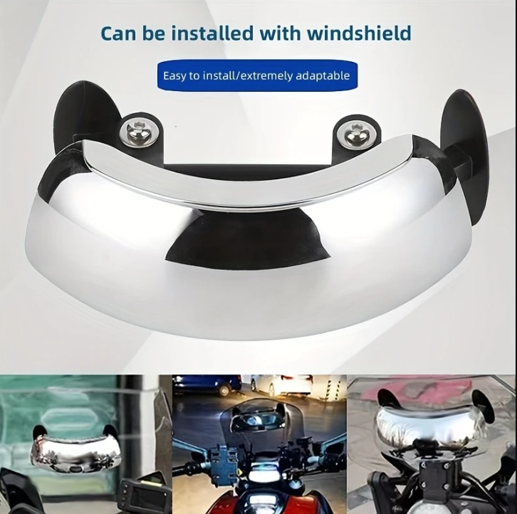 Rétroviseur latéral pour moto à angle large de 180 degrés