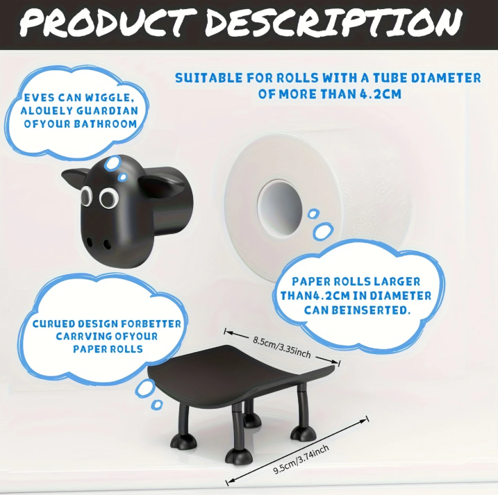 Porte-Papier Toilette Mouton 3D Mignon