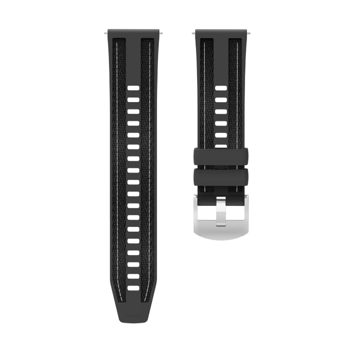 Bracelets en silicone 22mm [Noir]