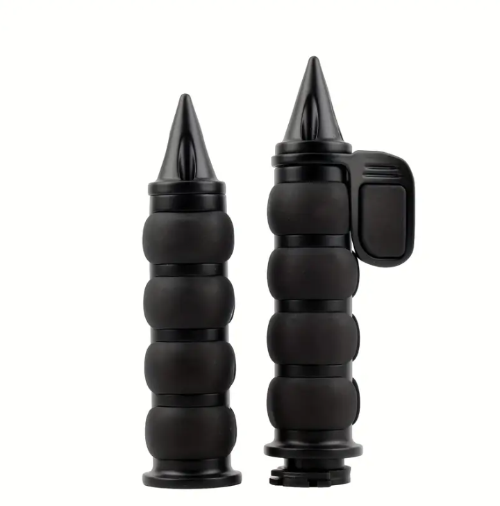 Poignées de guidon vintage avec assistance à l'accélération - 25mm [Noir]