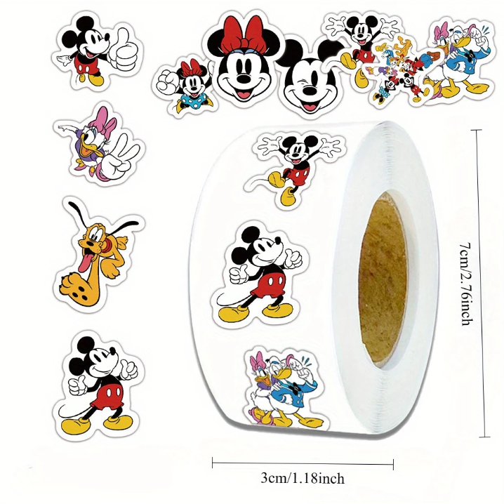 500 Autocollants Créatifs Disney Mickey, Idéaux pour Décorer