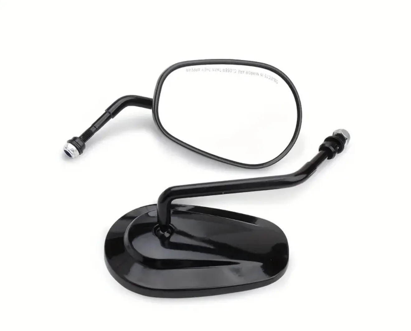Retroviseurs ovales noirs