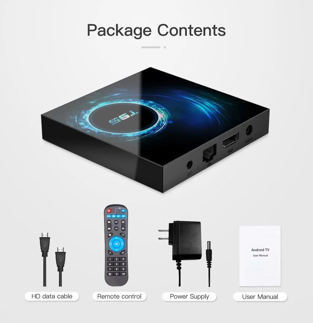 Boîtier TV T95 Allwinner H616, 4GB RAM, 4K, lecteur multimédia intelligent