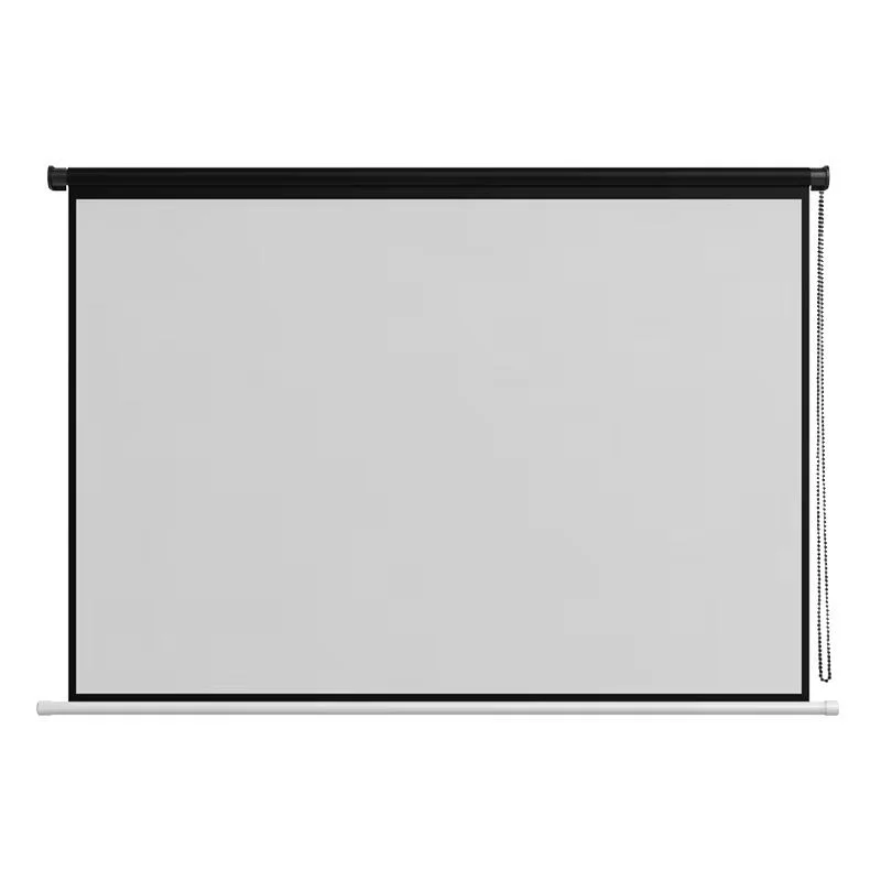 Écran de projection blanc mat deroulant suspendu de 100  pouce pour cinéma intérieur 4K 3D