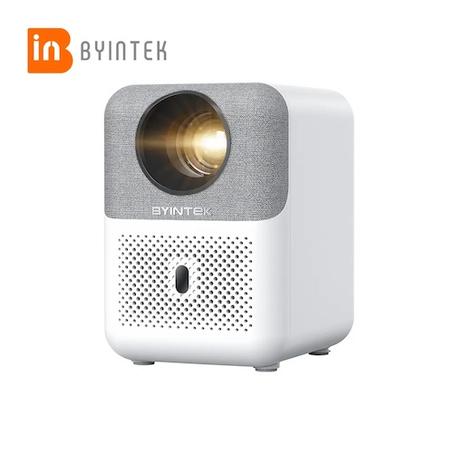 BYINTEK Mini Vidéoprojecteur de Données à Bas Prix Vidéoprojecteur Chinois Fabriqué à la Maison U4 Petit Vidéoprojecteur USB Portable avec Design en Tissu