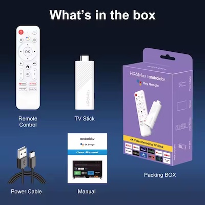Nouvelle arrivée 2025 H96 Max H313 Android TV Stick 4K UHD 2GB 16GB Full HD Smart Entertainment TV Stick