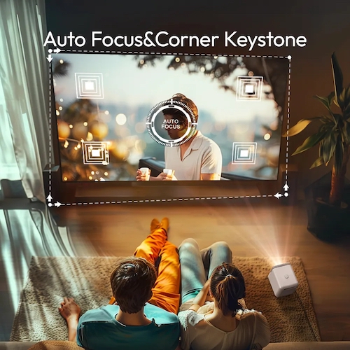 BYINTEK Mini Vidéoprojecteur de Données à Bas Prix Vidéoprojecteur Chinois Fabriqué à la Maison U4 Petit Vidéoprojecteur USB Portable avec Design en Tissu