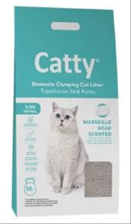 🐾✨ Catty – رمل قطط معطر بصابون مرسيليا ✨🐾10L