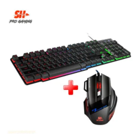 Pack Combo Gaming Clavier + Souris 7D USB RGB