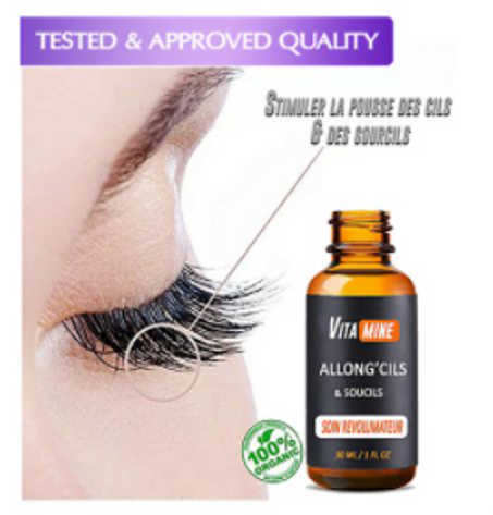 Vitamine Sérum Pousse Cils & sourcils pour un regard de biche