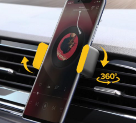 Support téléphone voiture universel grille d'aération