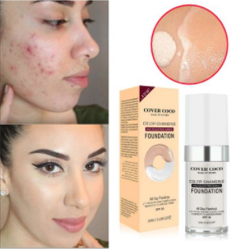 Covercoco FOUNDATION , Fond de teint changeant de couleur