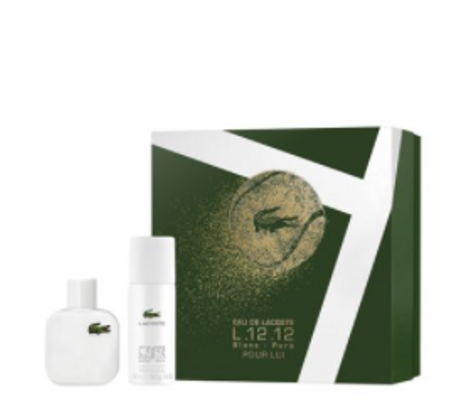 Lacoste Coffret L.12.12 Blanc - Eau de Toilette 50ml + Déodorant Vaporisateur 150 ml