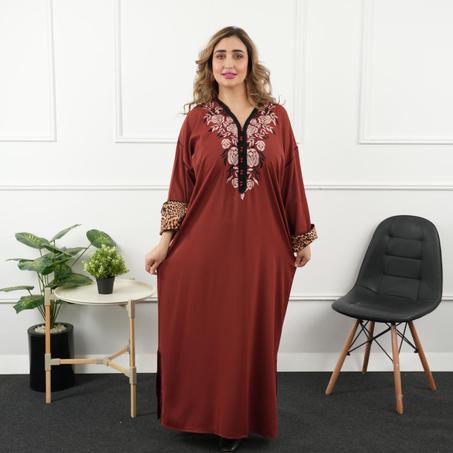 قندورة طرزة رباطي كمام نمر