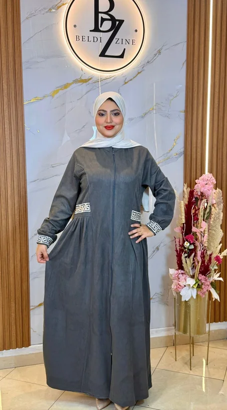 كسوة "دياكونال" طويلة كلوش - أناقة الطرز - 🔥