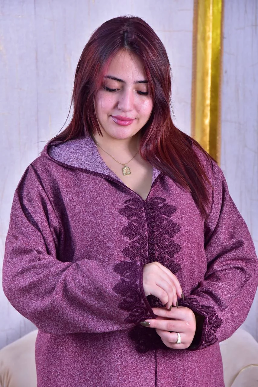 جلابة التويد الشتوية 2026 - دفء وأناقة بخدمة المعلم (Tweed Premium)