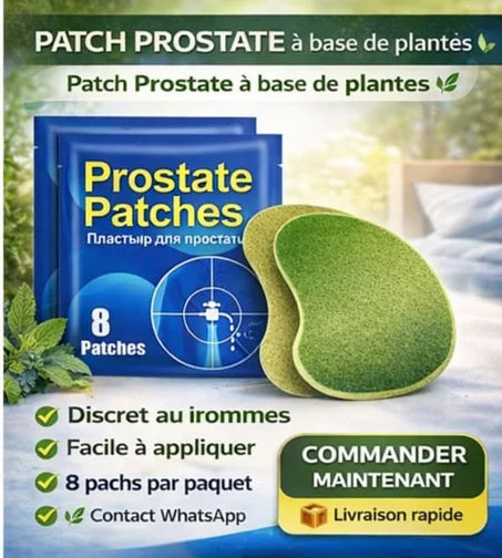 Patchs pour la prostate (8 patchs) | Patch médicamenteux pour la prostate, les mictions fréquentes et les mictions douloureuses