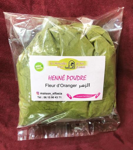 Henné poudre  Fleur d'oranger  et miel