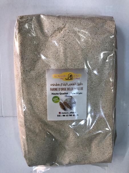 دقيق الشعير البلدي مطحون