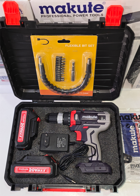 Makute perceuse électrique Visseuse deviseuse sans fil 0.8-10mm Batterie lithium 20 V