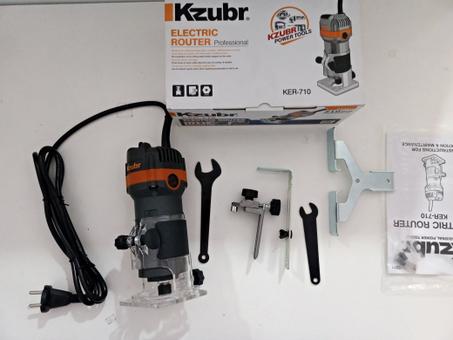 défonceuse Paumelleuse Affleureuse Trimmers Machine 6mm 710W 35000r/min