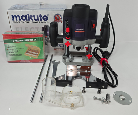 défonceuses makute 1200 watt + bote 12 pcs 8 mm