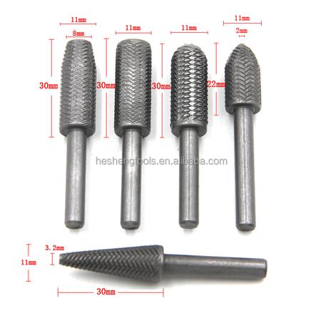5pcs/set 6MM Tungsten Steel Solid مبراد المعادن